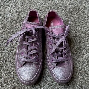 Converse Purple Glitter Athletic Shoes